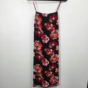 Madewell Women's Apron Slip Dress in French Rose Size 8 K6146 Floral Cocktail
